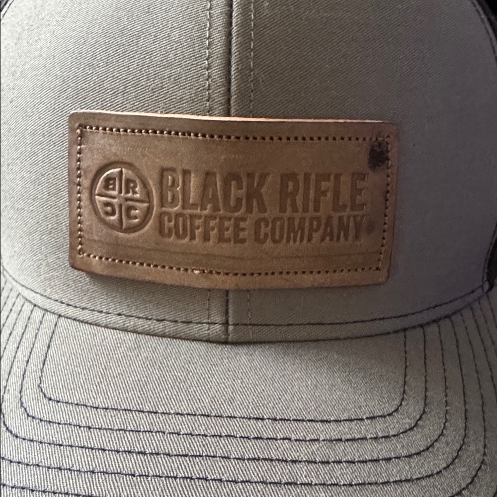 NWT Black Rifle Coffee Company Leather Logo Adjustable Hat* - Picture 4 of 4